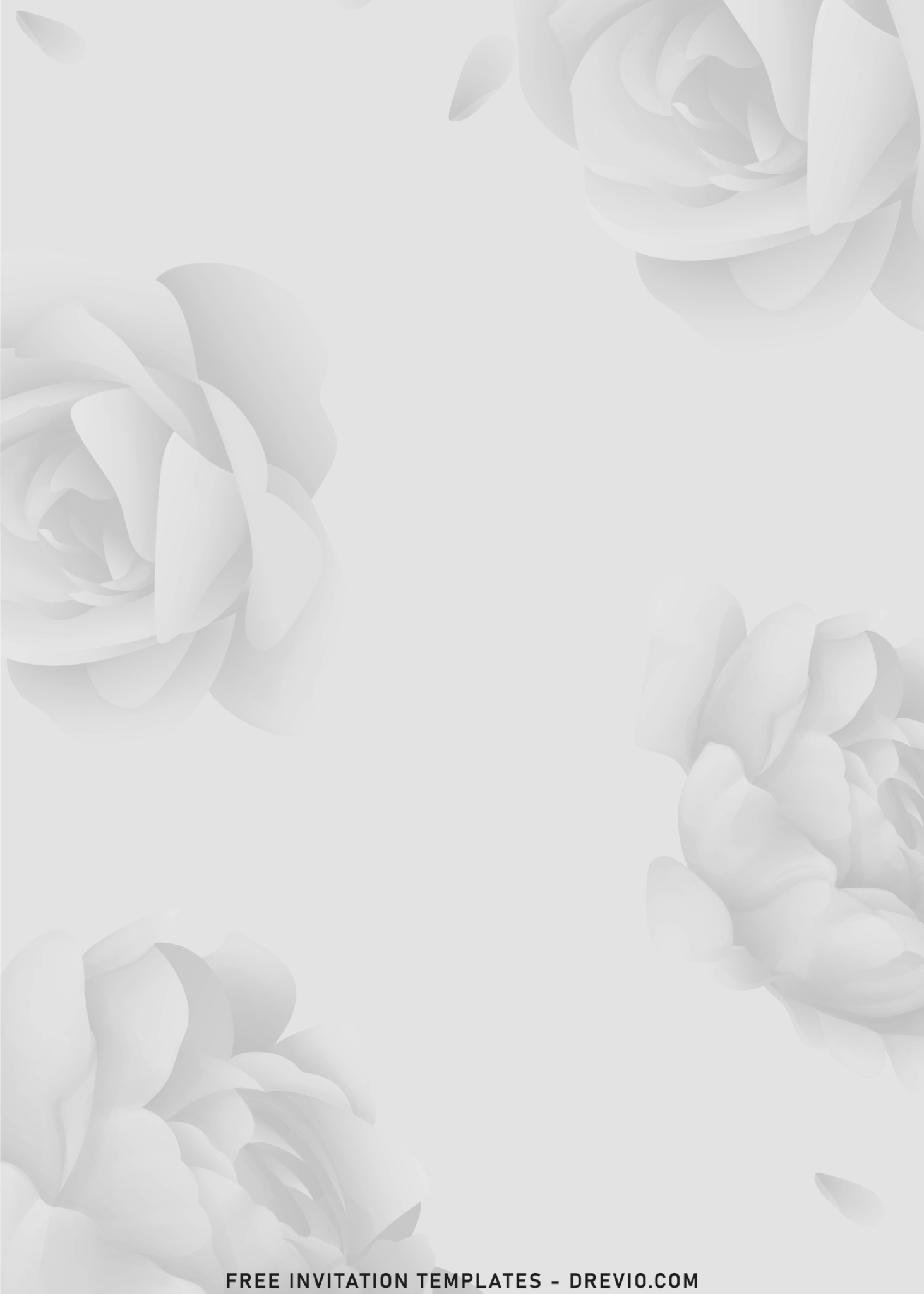 7+ Delicate Garden Roses Floral Wedding Invitation Templates | Download ...