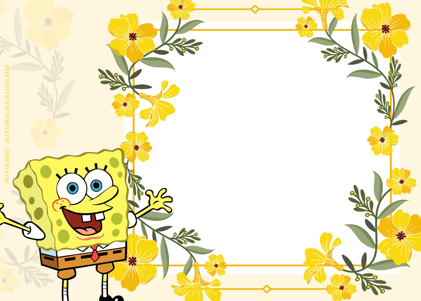 10+ Adventure Together Spongebob Squarepants Birthday Invitation Templates Type Eight