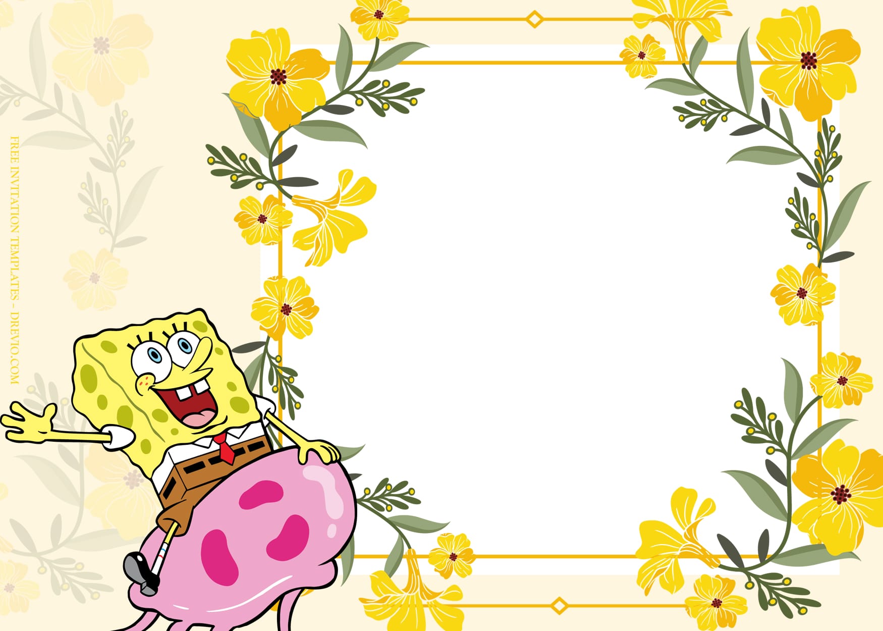 10+ Adventure Together Spongebob Squarepants Birthday Invitation Templates Type Five