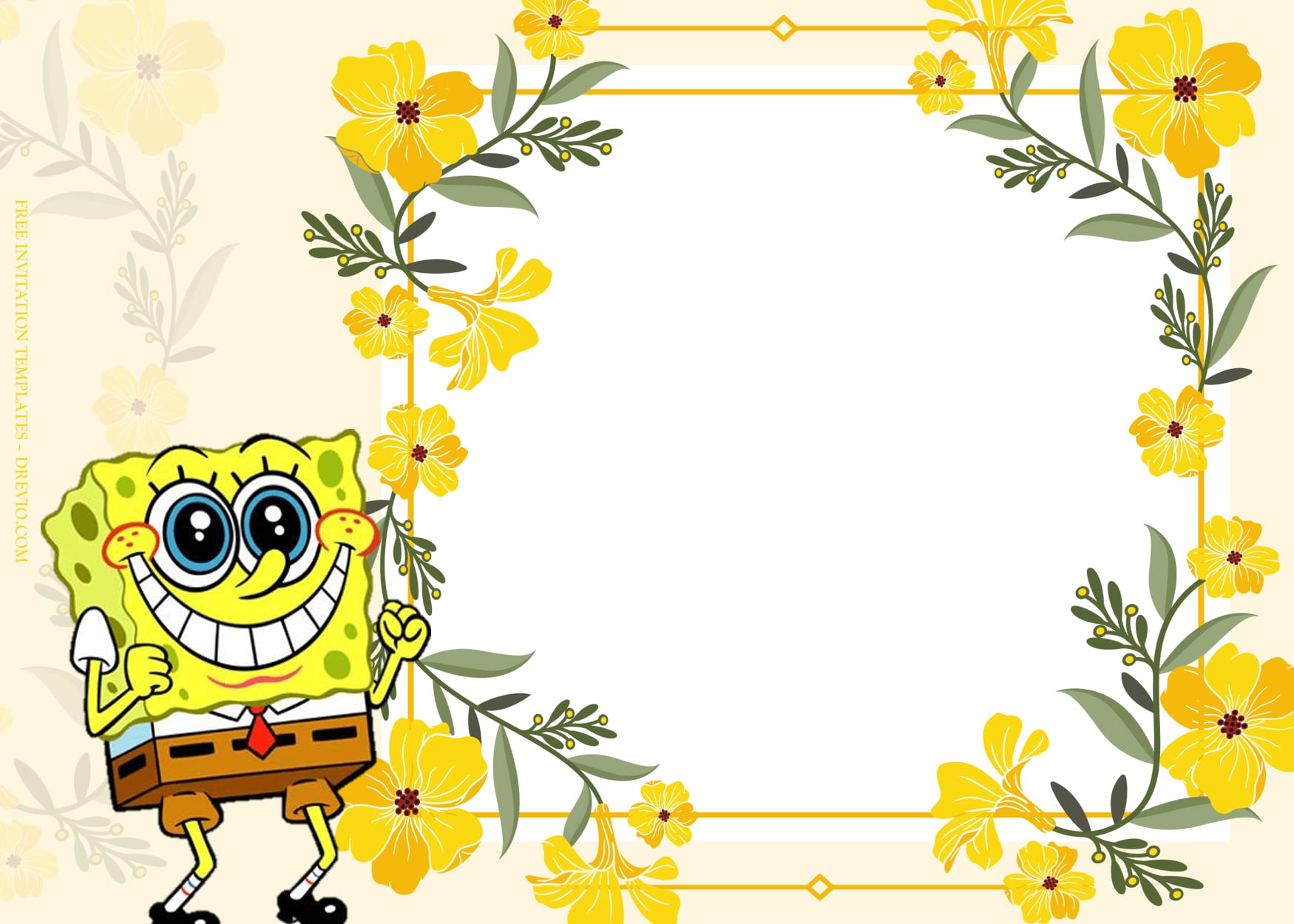 10+ Adventure Together Spongebob Squarepants Birthday Invitation Templates Type Seven