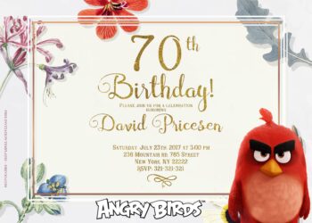 10+ Fiesta De Rosa With Angry Birds Birthday Invitation Templates Title