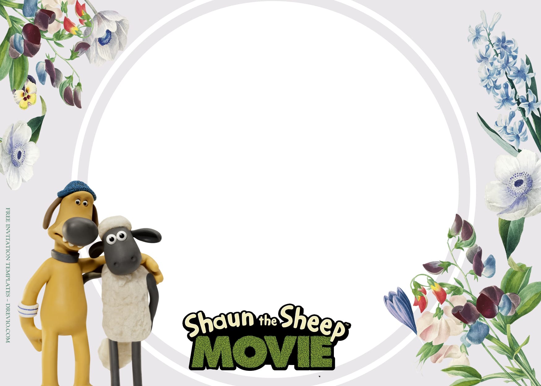 11+ Shaun The Sheep Goes Action Birthday Invitation Templates Type Seven