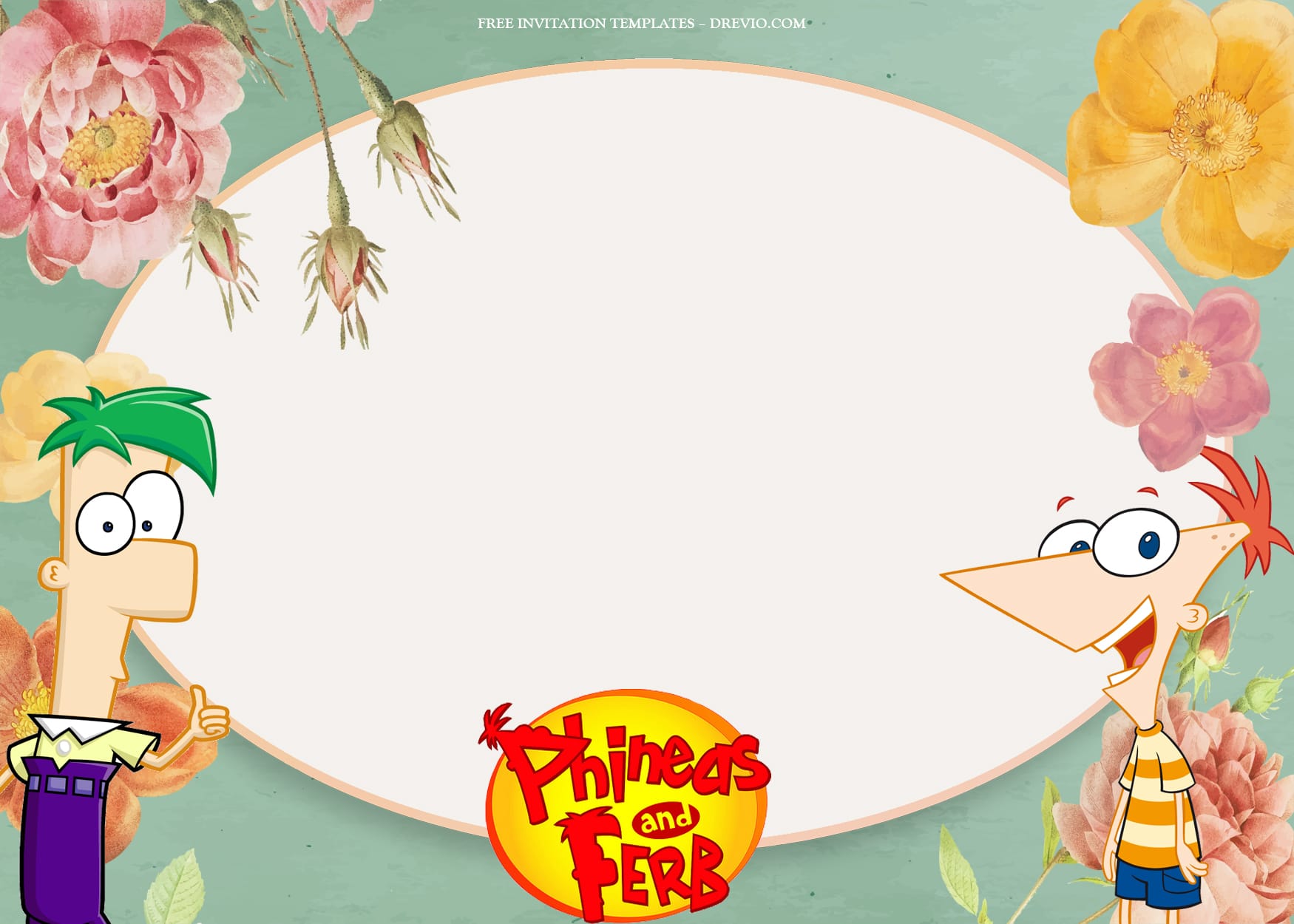 7+ Adventure Together Phineas And Ferb Birthday Invitation Templates Type One