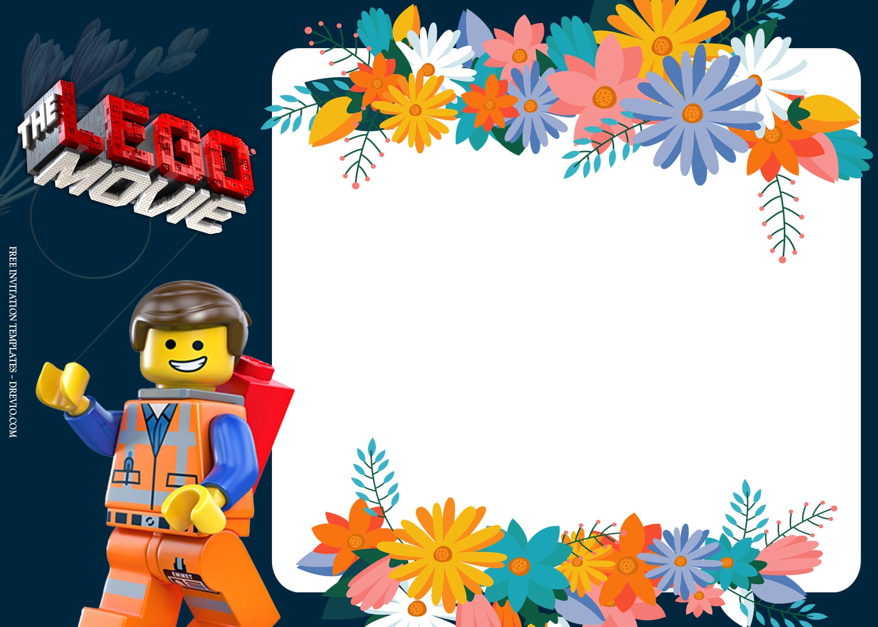 7+ Build Your Own Lego Movie Birthday Invitation Templates Type Six