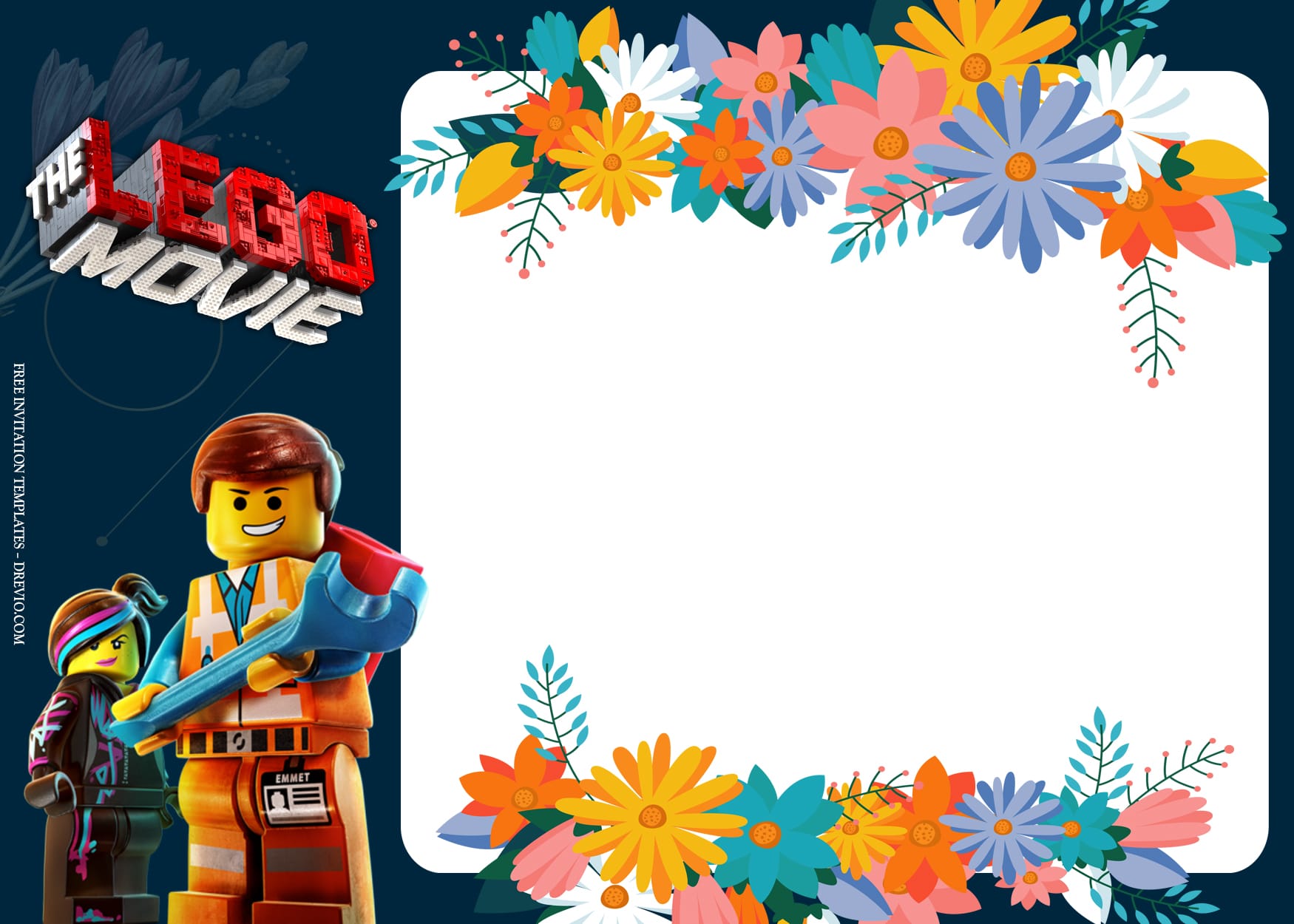 7+ Build Your Own Lego Movie Birthday Invitation Templates Type Two