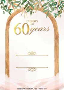7+ Simple And Elegant Cheers To 60 Years Invitation Templates With ...
