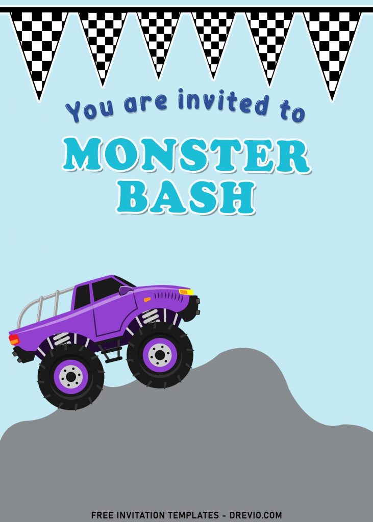 Invitation Template of 7+ Awesome Buggy Birthday Bash Invitation Templates For Your Son's Birthday 1