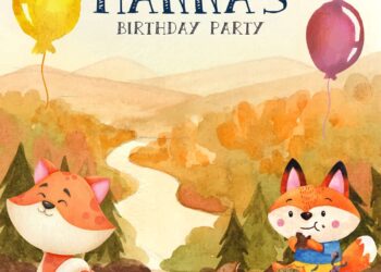 7+ Watercolor Woodland Forest Animals Birthday Invitation Templates
