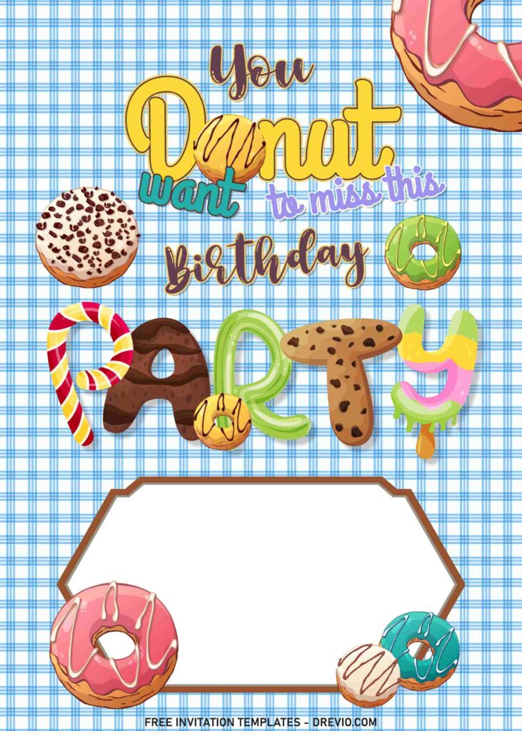 Invitation Template of 7+ Donut Want Miss This Themed Sweet Birthday Invitation Templates 2