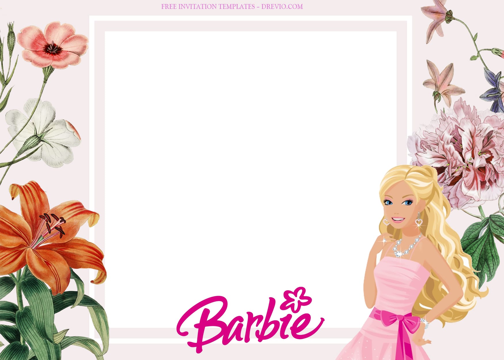 8+ A Good Day With Barbie Birthday Invitation Templates Type One