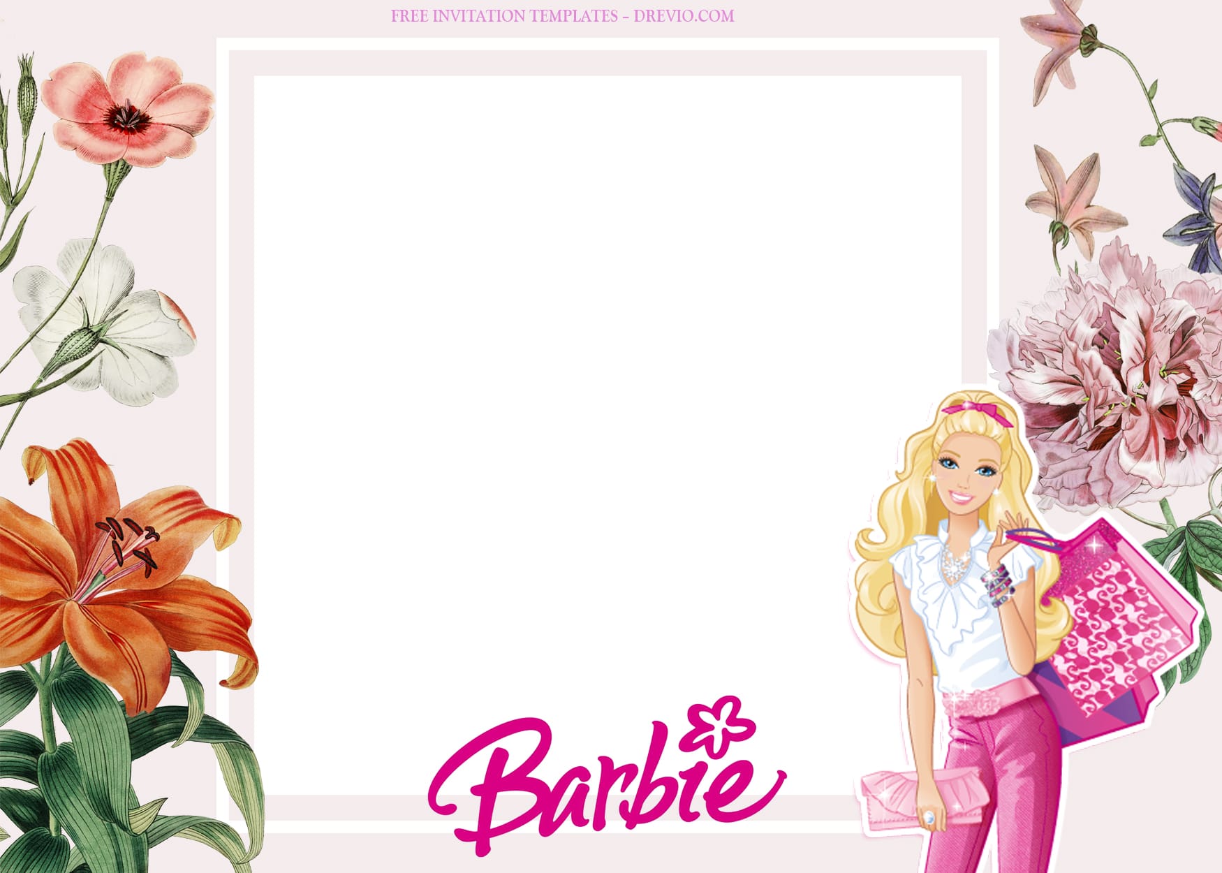 8+ A Good Day With Barbie Birthday Invitation Templates Type Seven