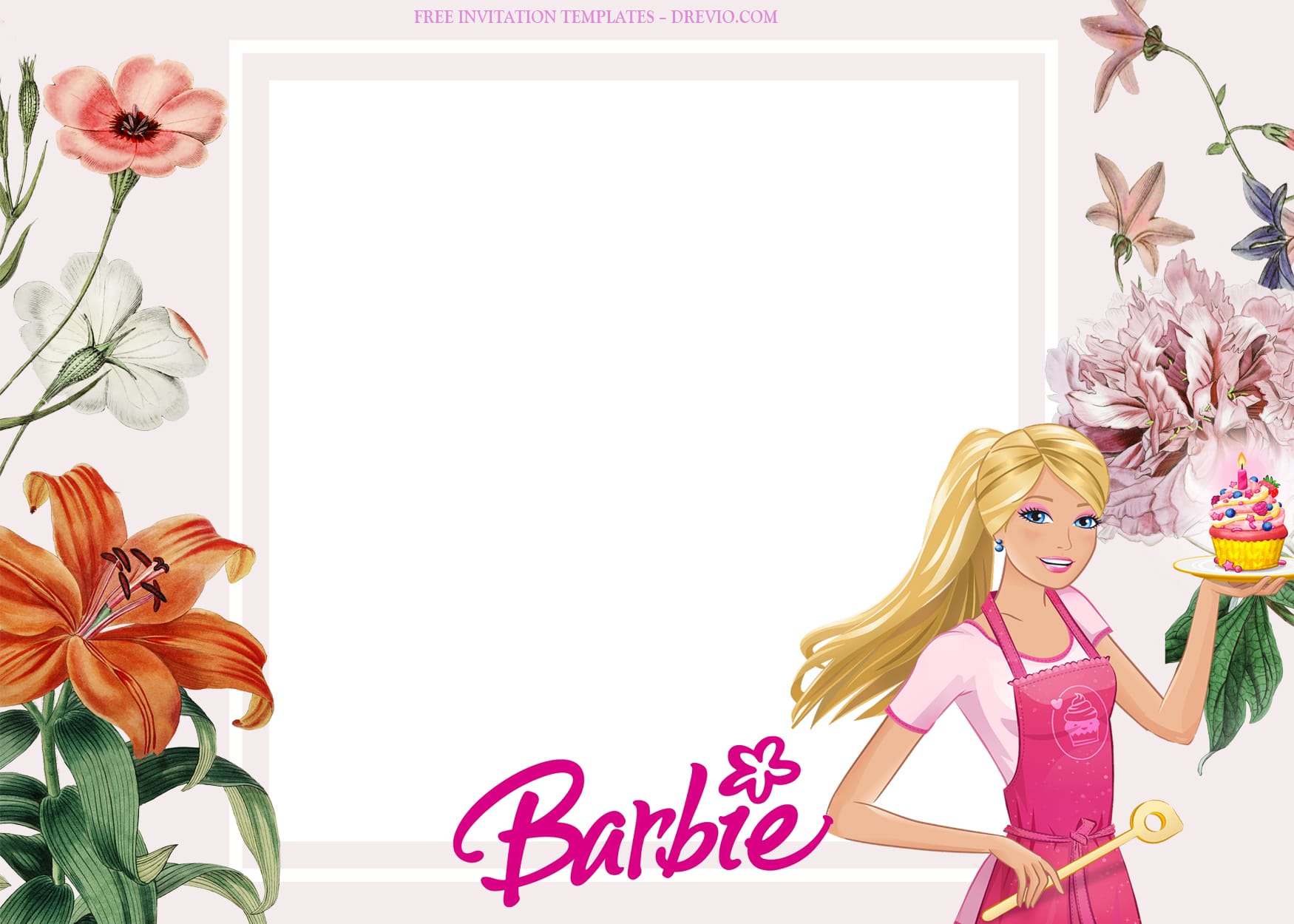 8+ A Good Day With Barbie Birthday Invitation Templates Type Three