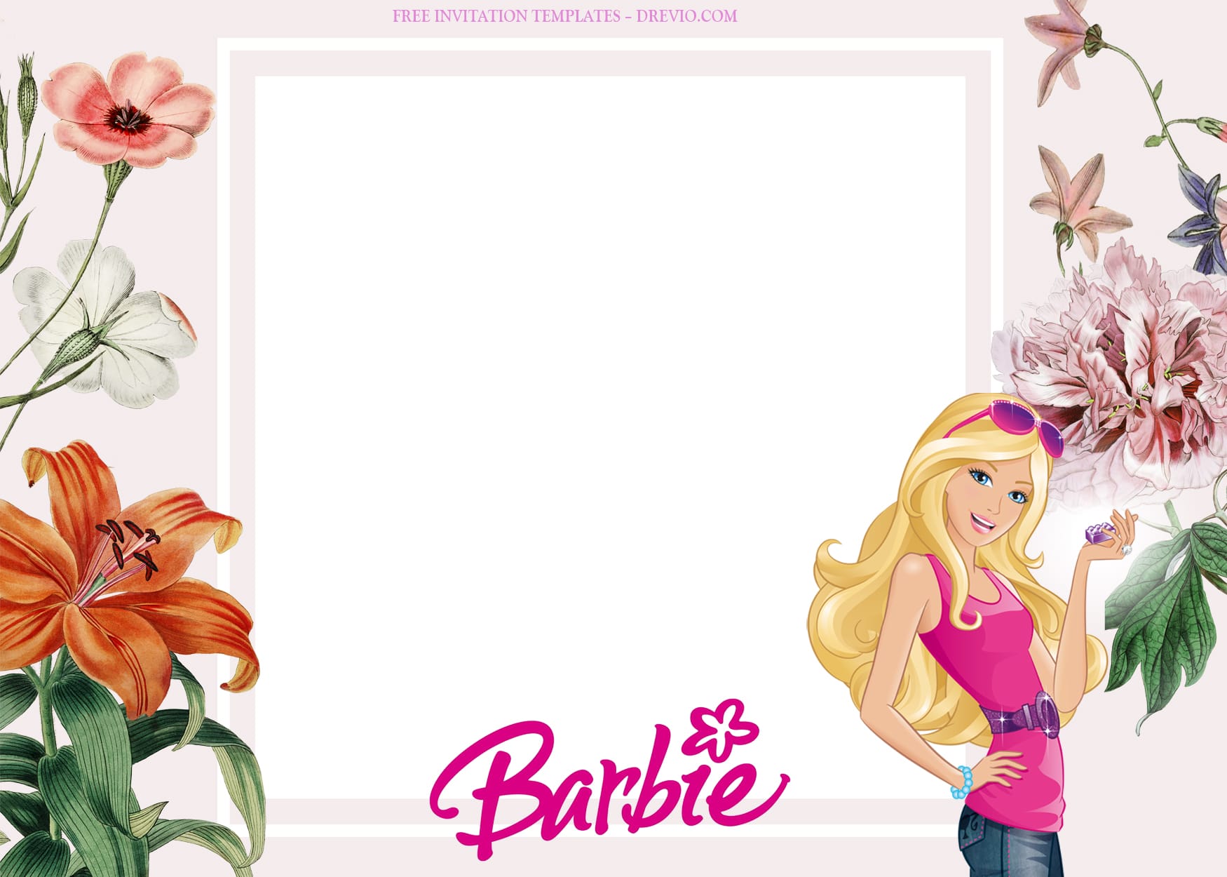 8+ A Good Day With Barbie Birthday Invitation Templates Type Two