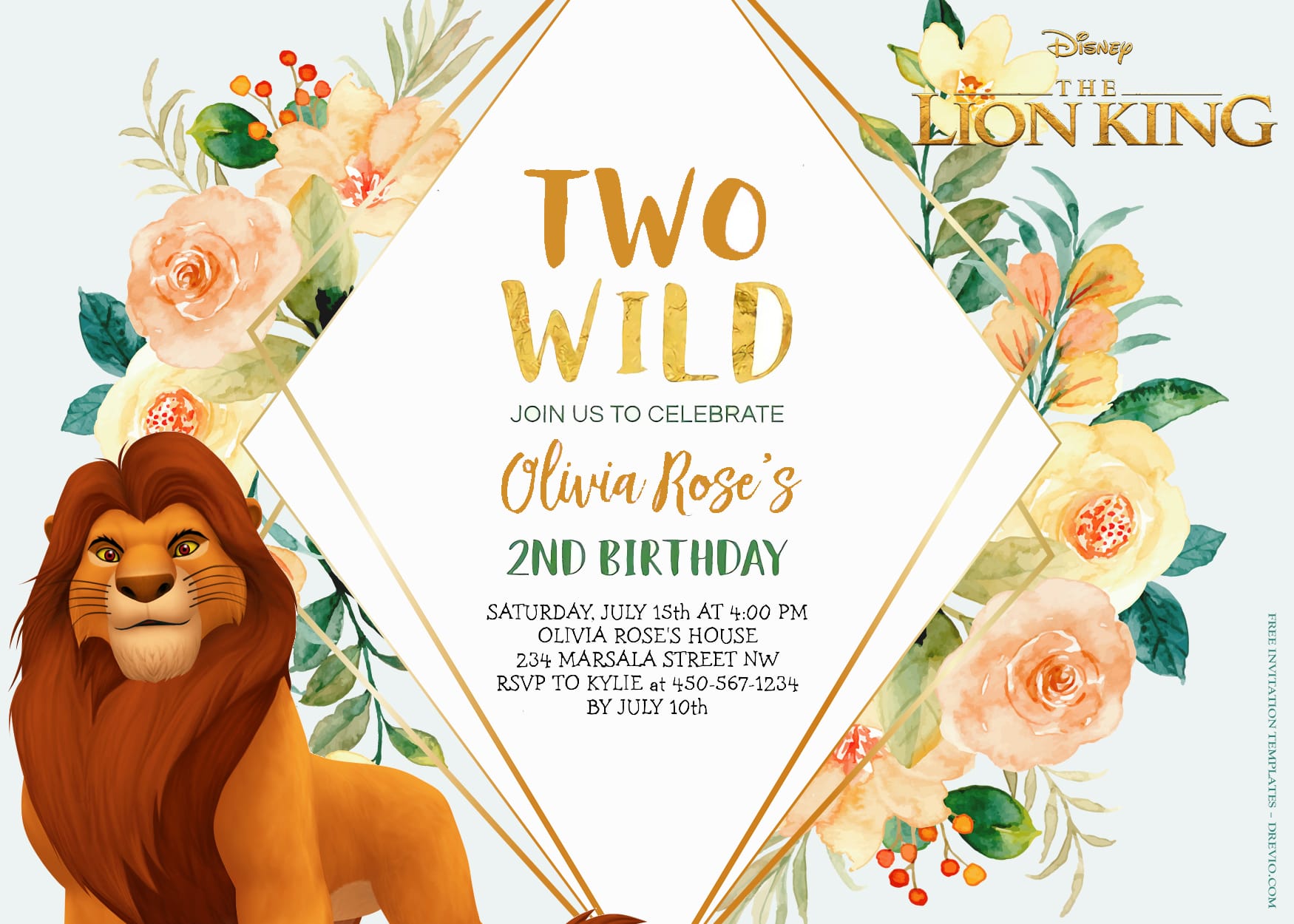 8+ All Hail The Lion King Birthday Invitation Templates Title