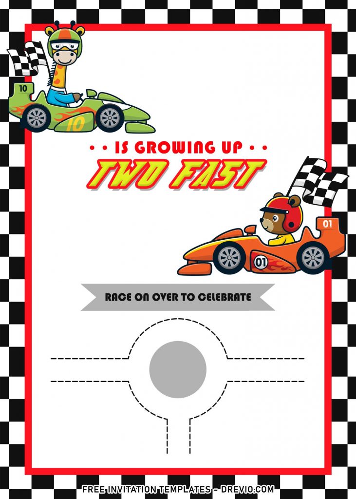 Invitation Template of 8+ Awesome Racing Formula 1 Boys Birthday Invitation Templates 2