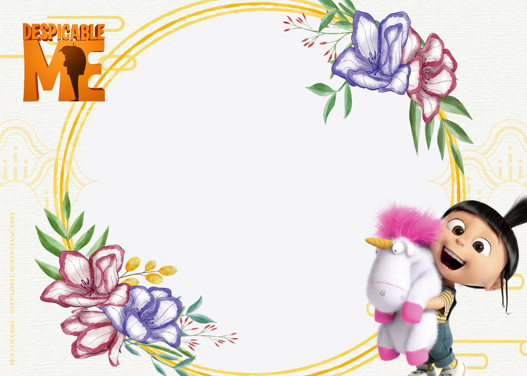 8+ Despicable Me Trip To Blossom Birthday Invitation Templates Type Two