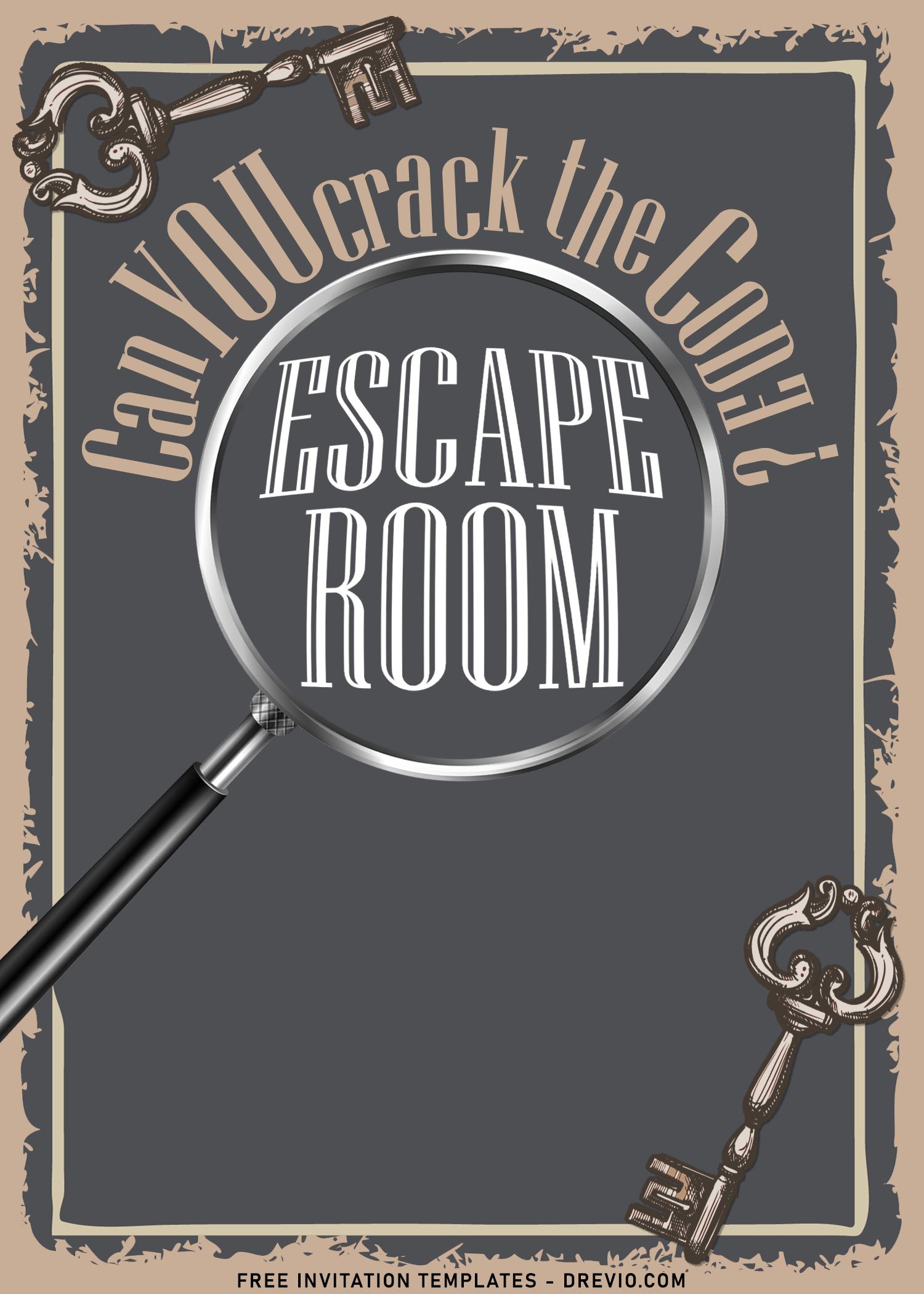 8+ Escape Room Girl Birthday Invitation Templates Download Hundreds