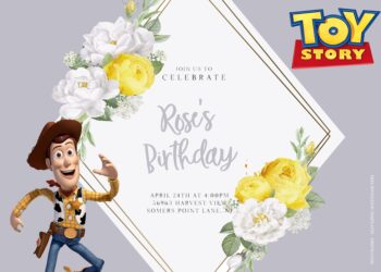 8+ Fresh Blossom Toy Story In Action Birthday Invitation Templates Title