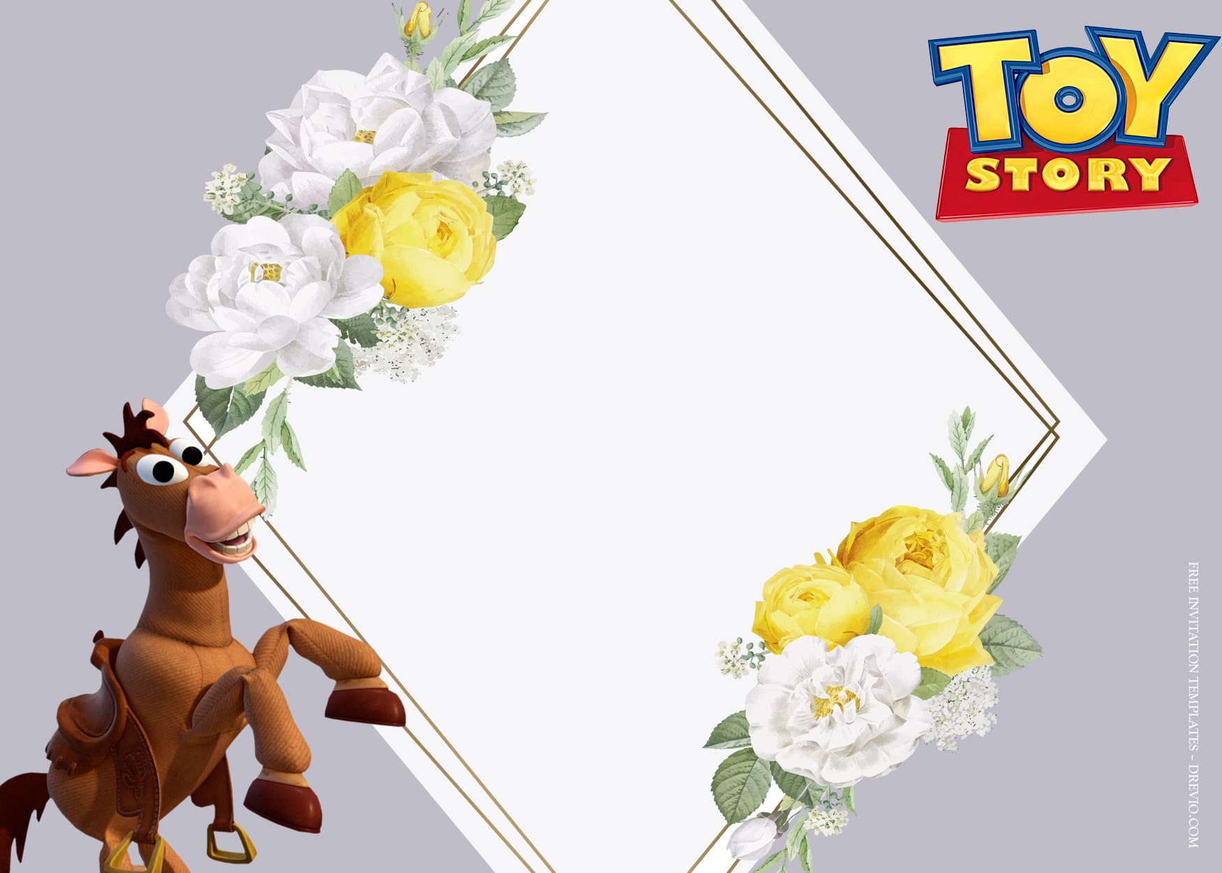 8+ Fresh Blossom Toy Story In Action Birthday Invitation Templates Type One