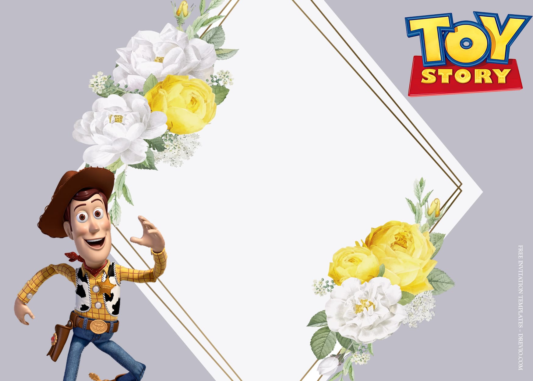 8+ Fresh Blossom Toy Story In Action Birthday Invitation Templates Type Seven