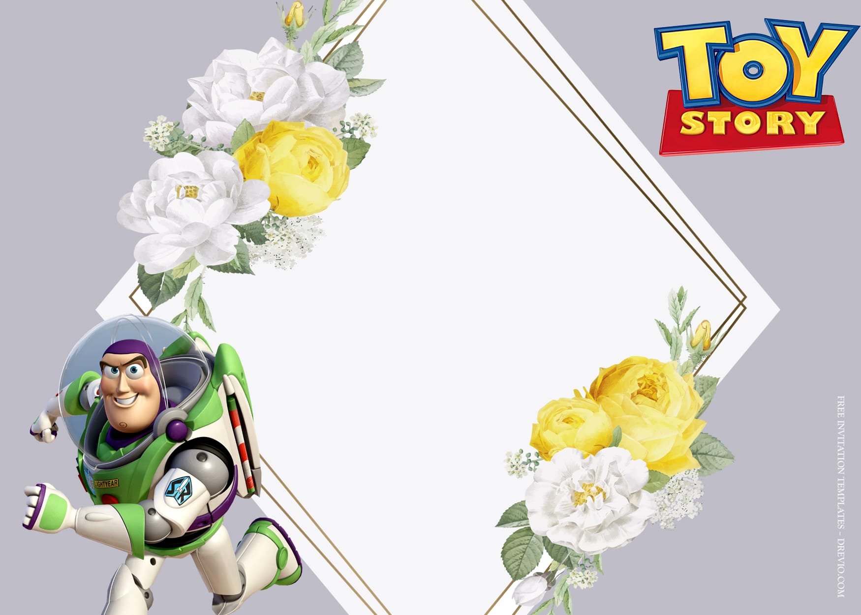 8+ Fresh Blossom Toy Story In Action Birthday Invitation Templates Type Six