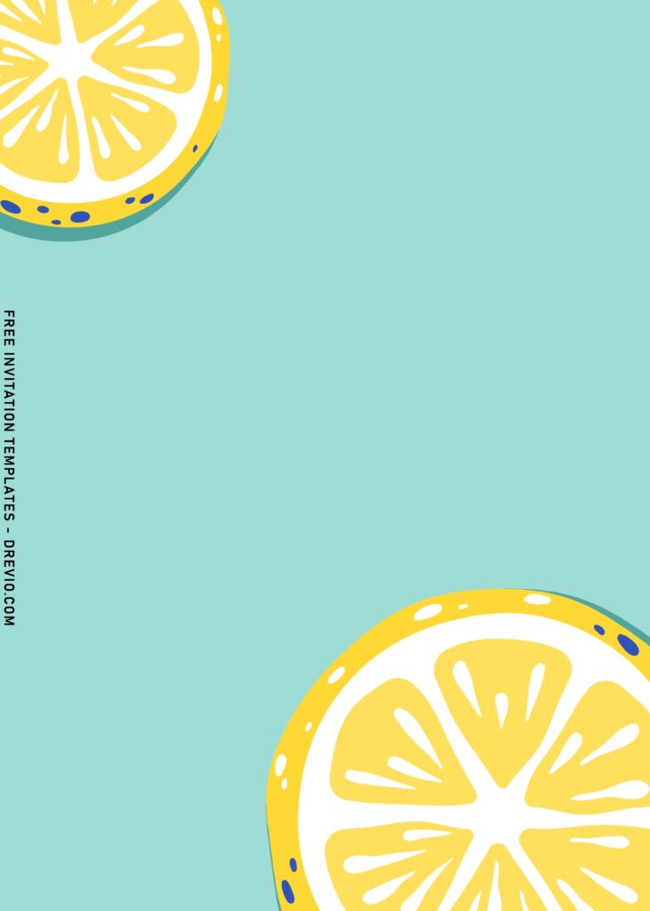 8+ Colorful And Fresh Fruit Summer Party Invitation Templates with slices of orange