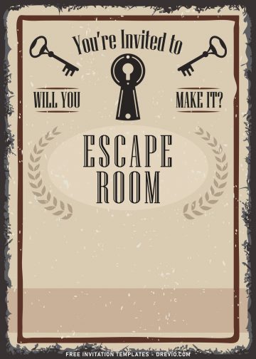 8+ Fun Riddles Escape Room Birthday Invitation Templates - Drevio ...