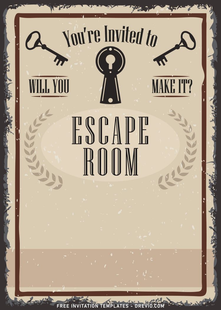 8+ Fun Riddles Escape Room Birthday Invitation Templates - Drevio ...