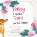 8+ Jungle Friendship With Bambi Birthday Invitation Templates Title