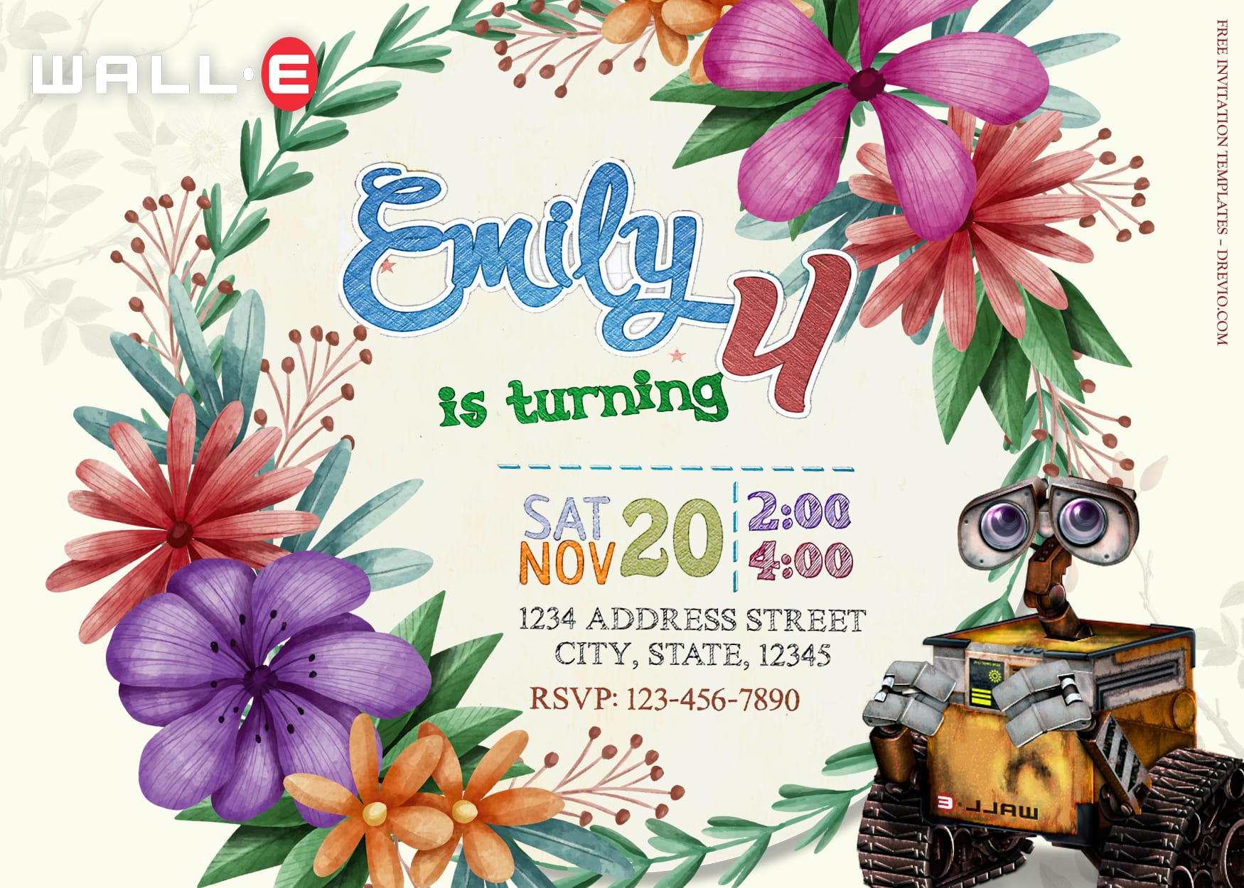 8+ Recycle And Gearing Up Wall E Birthday Invitation Templates Title