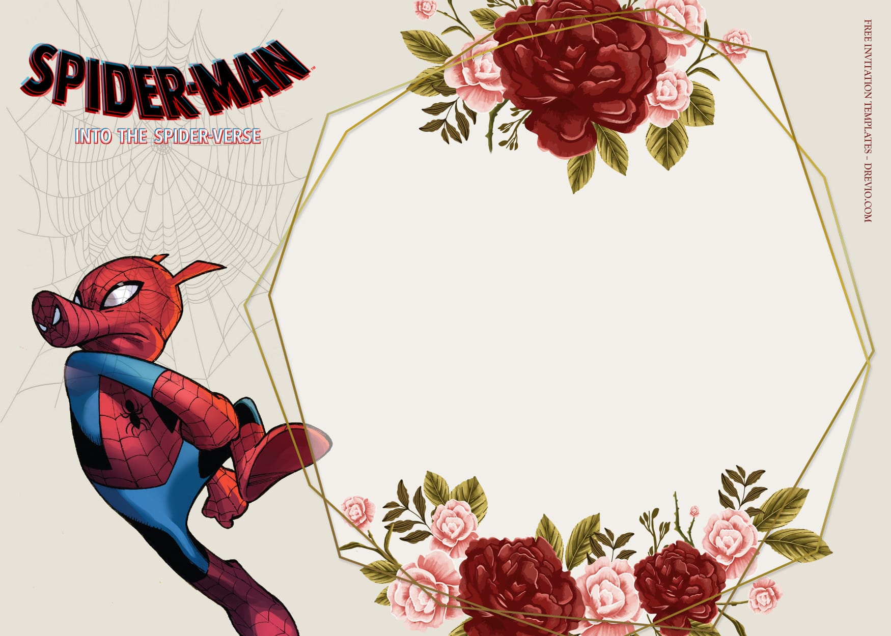 8+ Scatter All Over Spiderverse Birthday Invitation Templates Type Five
