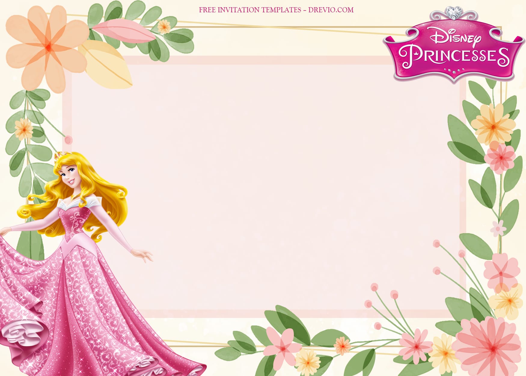 8+ Sleeping Beauty Blossom Birthday Invitation Templates Type Five