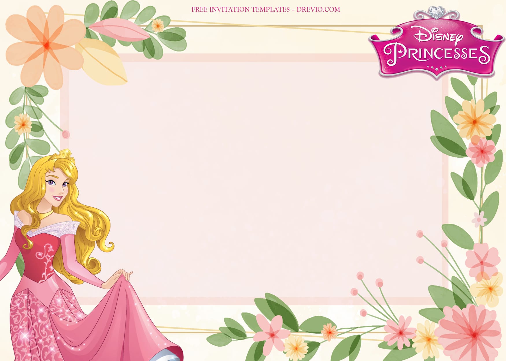 8+ Sleeping Beauty Blossom Birthday Invitation Templates Type One