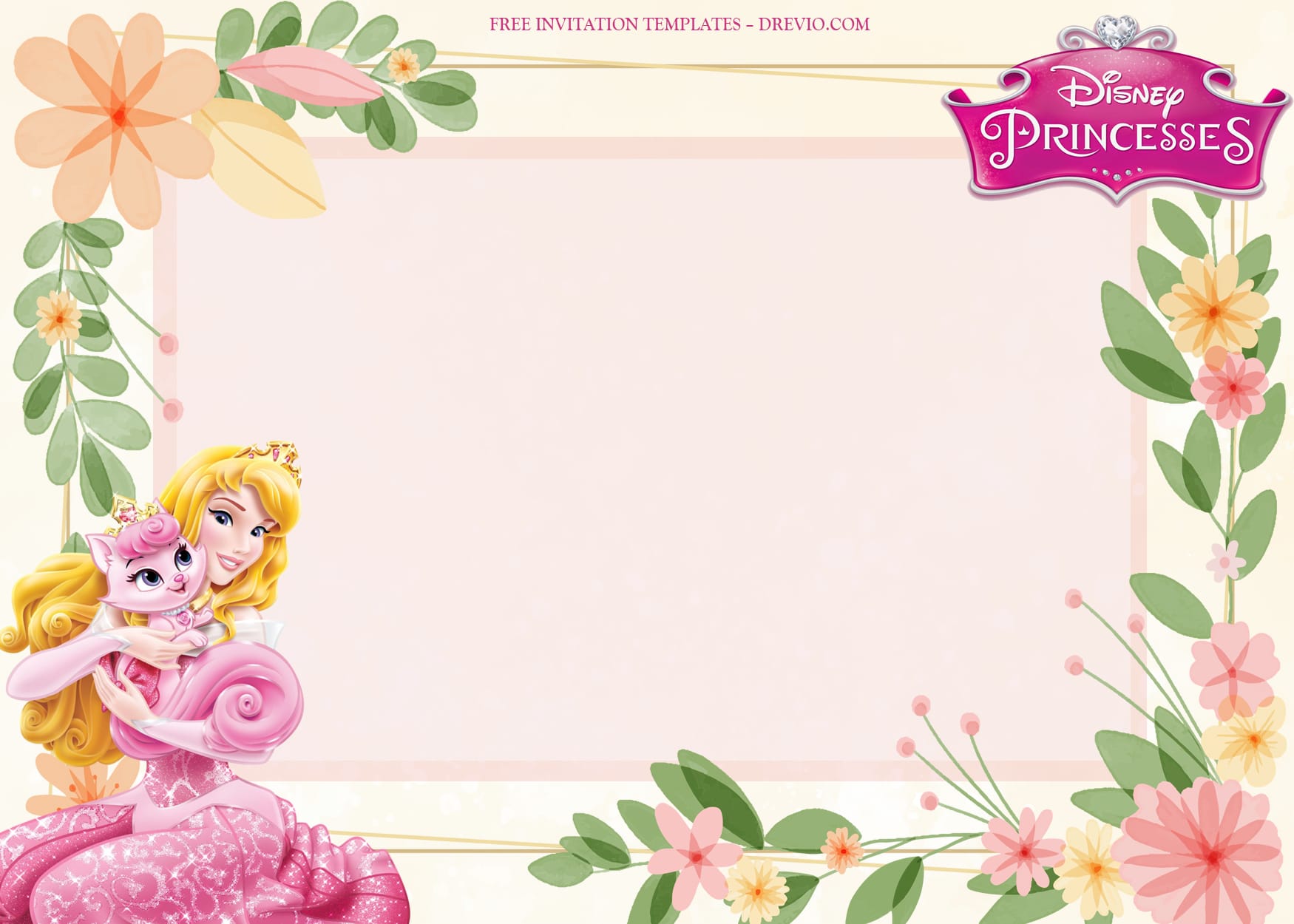 8+ Sleeping Beauty Blossom Birthday Invitation Templates Type Seven