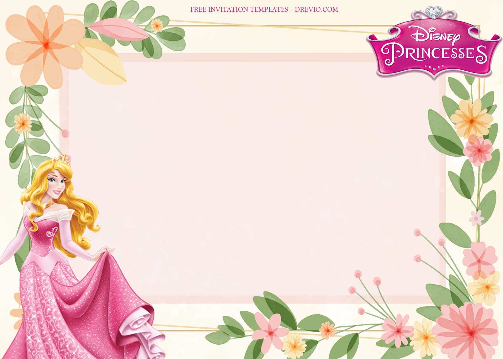 8+ Sleeping Beauty Blossom Birthday Invitation Templates Type Three
