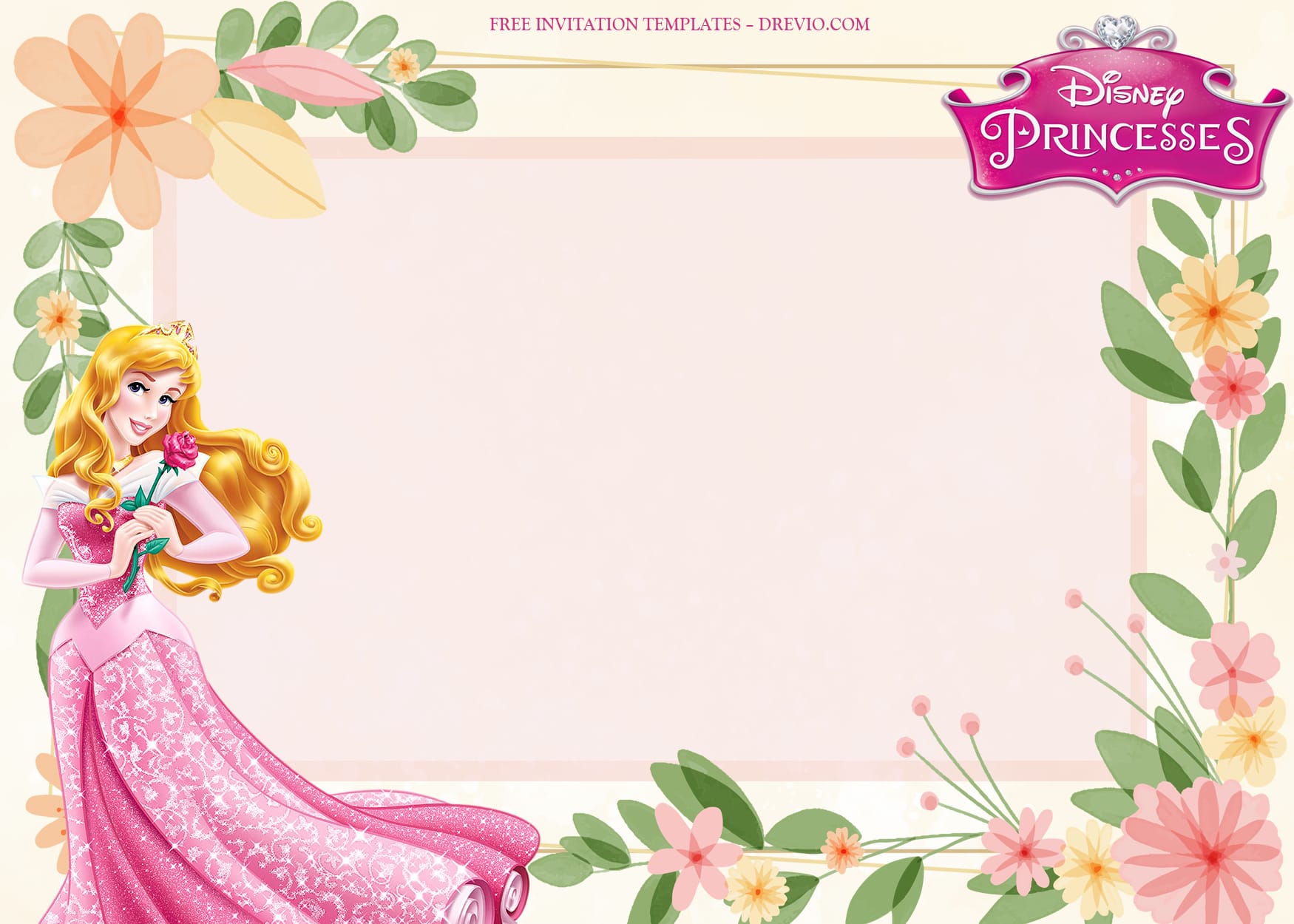 8+ Sleeping Beauty Blossom Birthday Invitation Templates Type Two