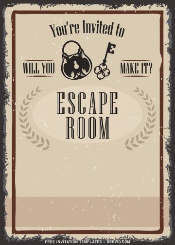 8+ Fun Riddles Escape Room Birthday Invitation Templates - Drevio ...