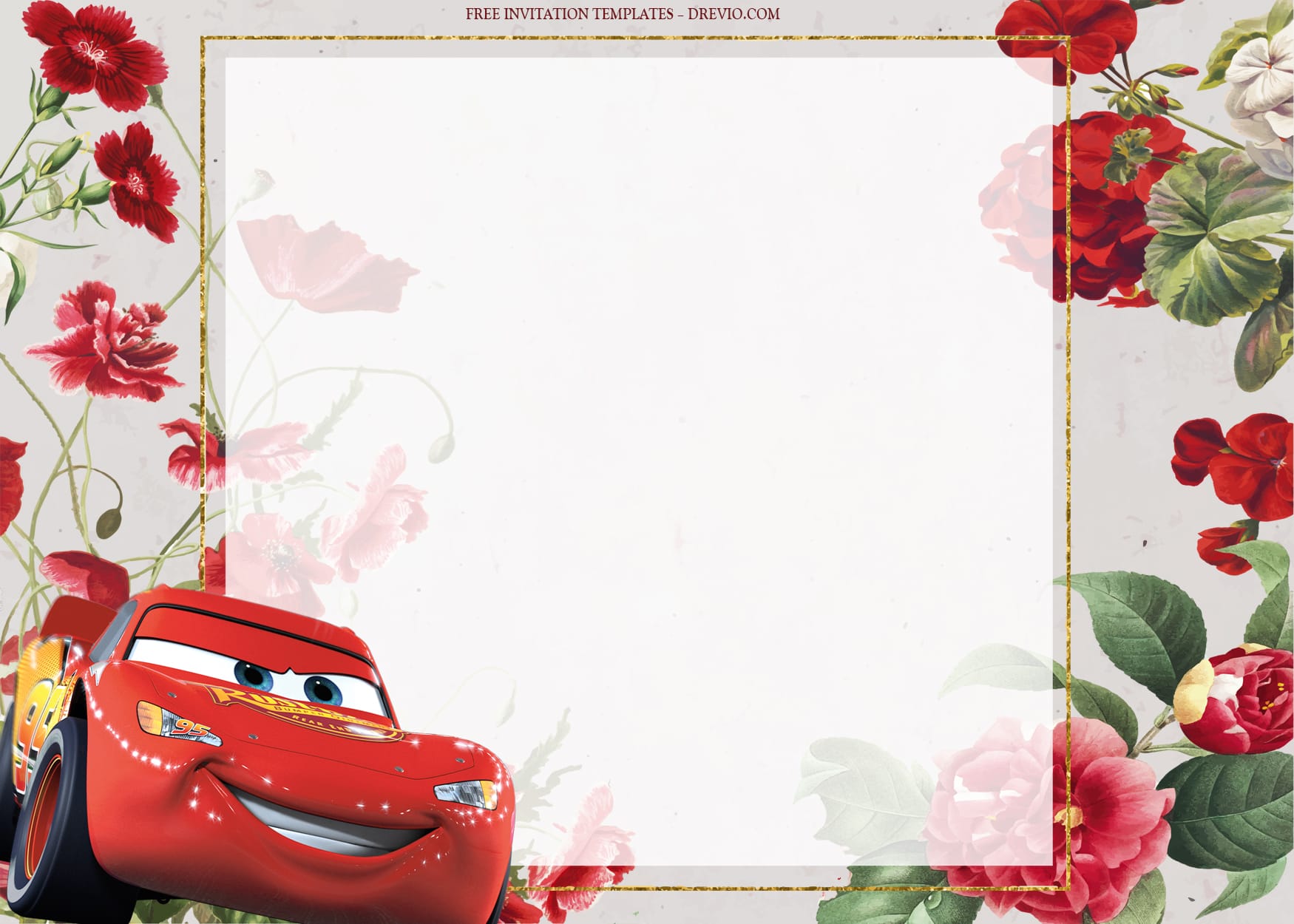 8+ The Cars Racing Through Highway Birthday Invitation Templates Type One