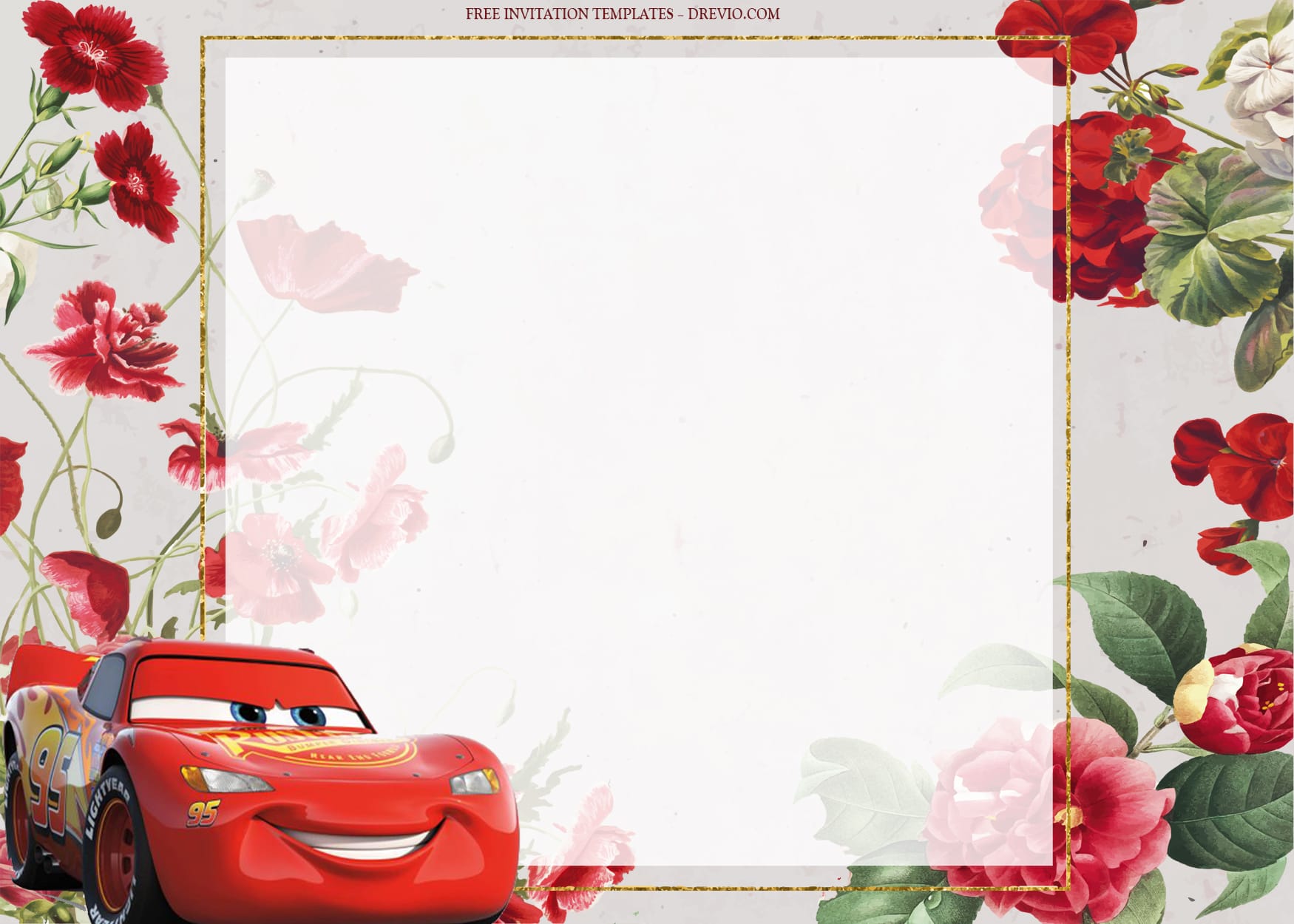 8+ The Cars Racing Through Highway Birthday Invitation Templates Type Two