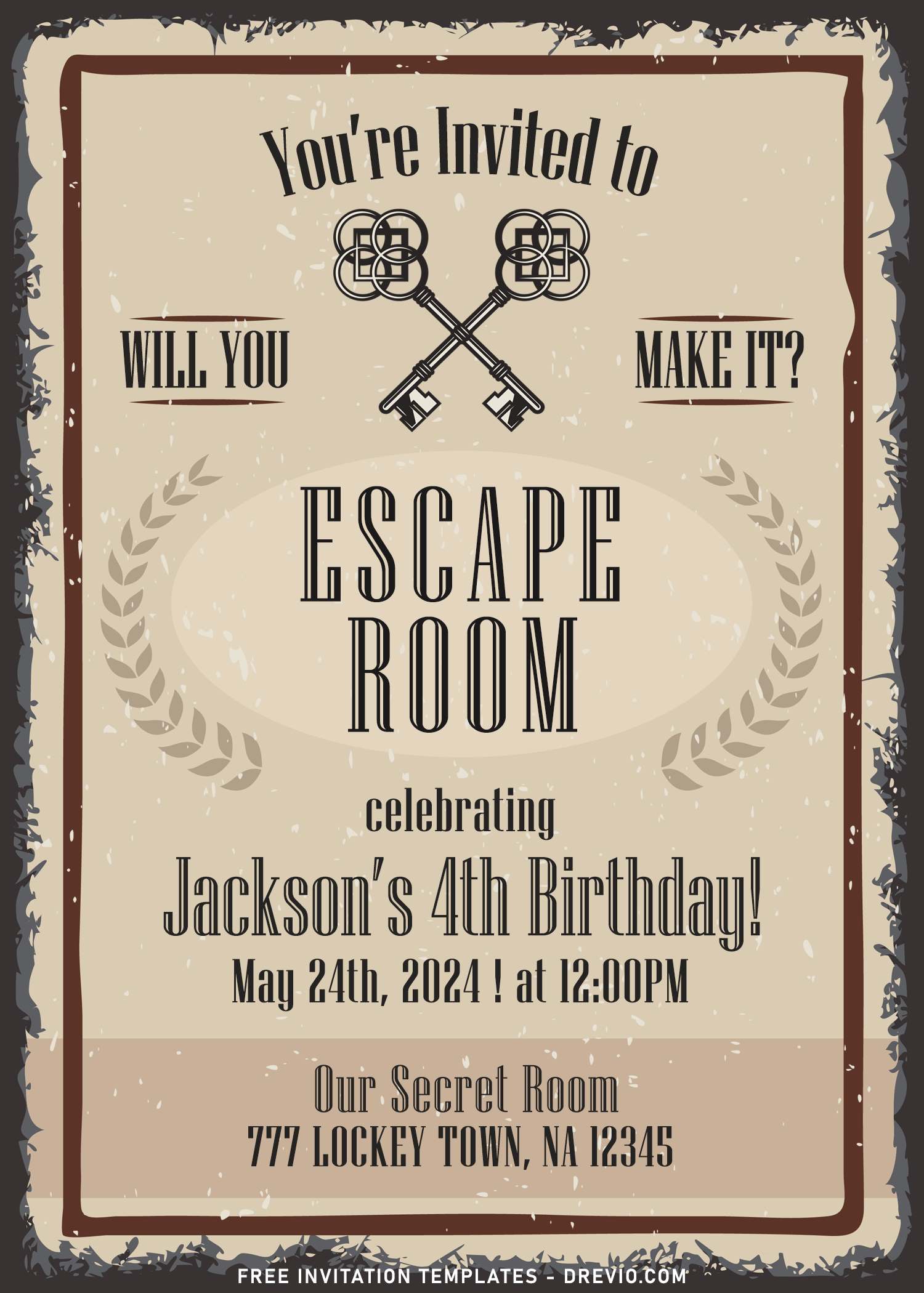 8+ Fun Riddles Escape Room Birthday Invitation Templates