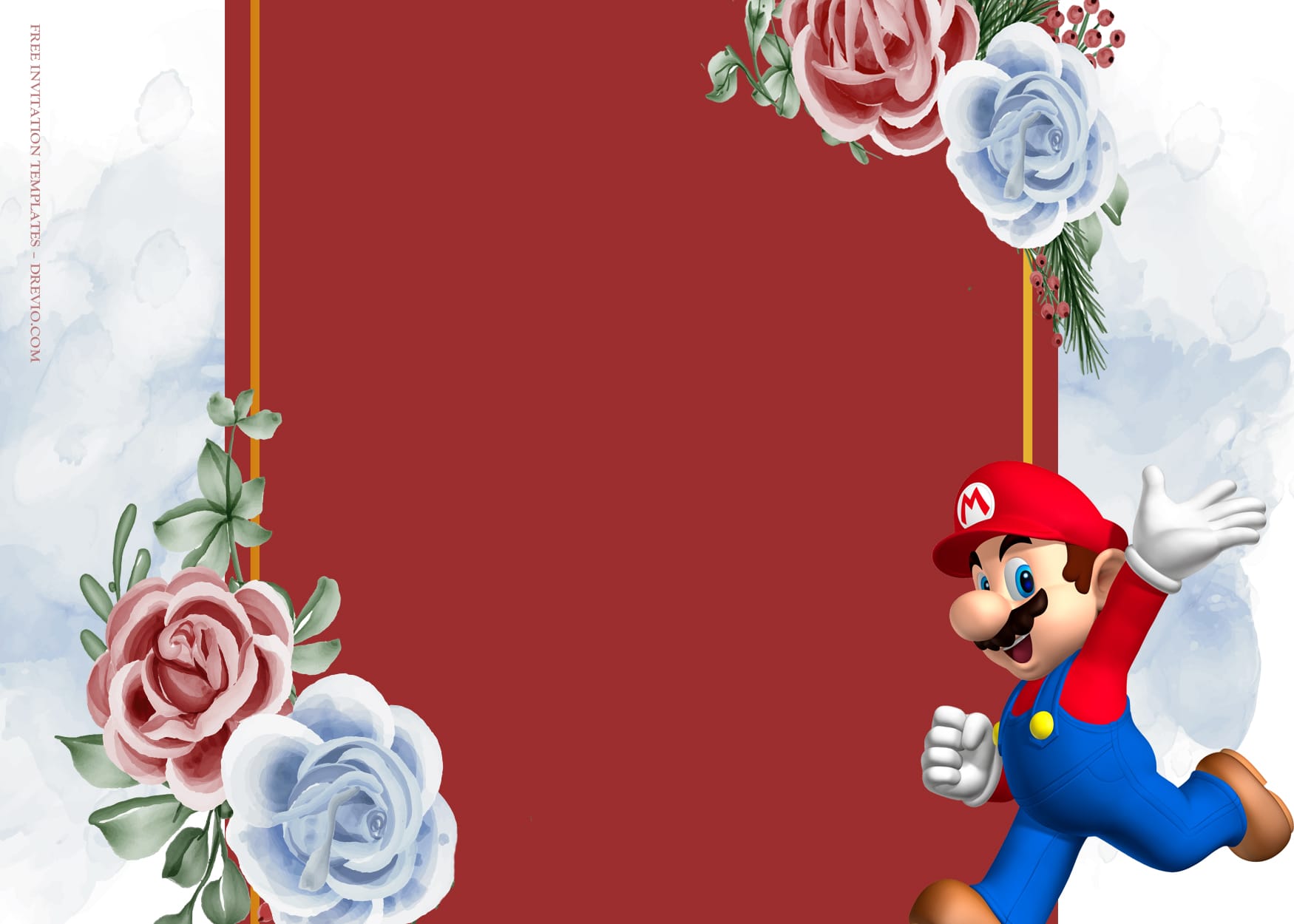 9+ Adventure With Mario Birthday Invitation Templates Type Four