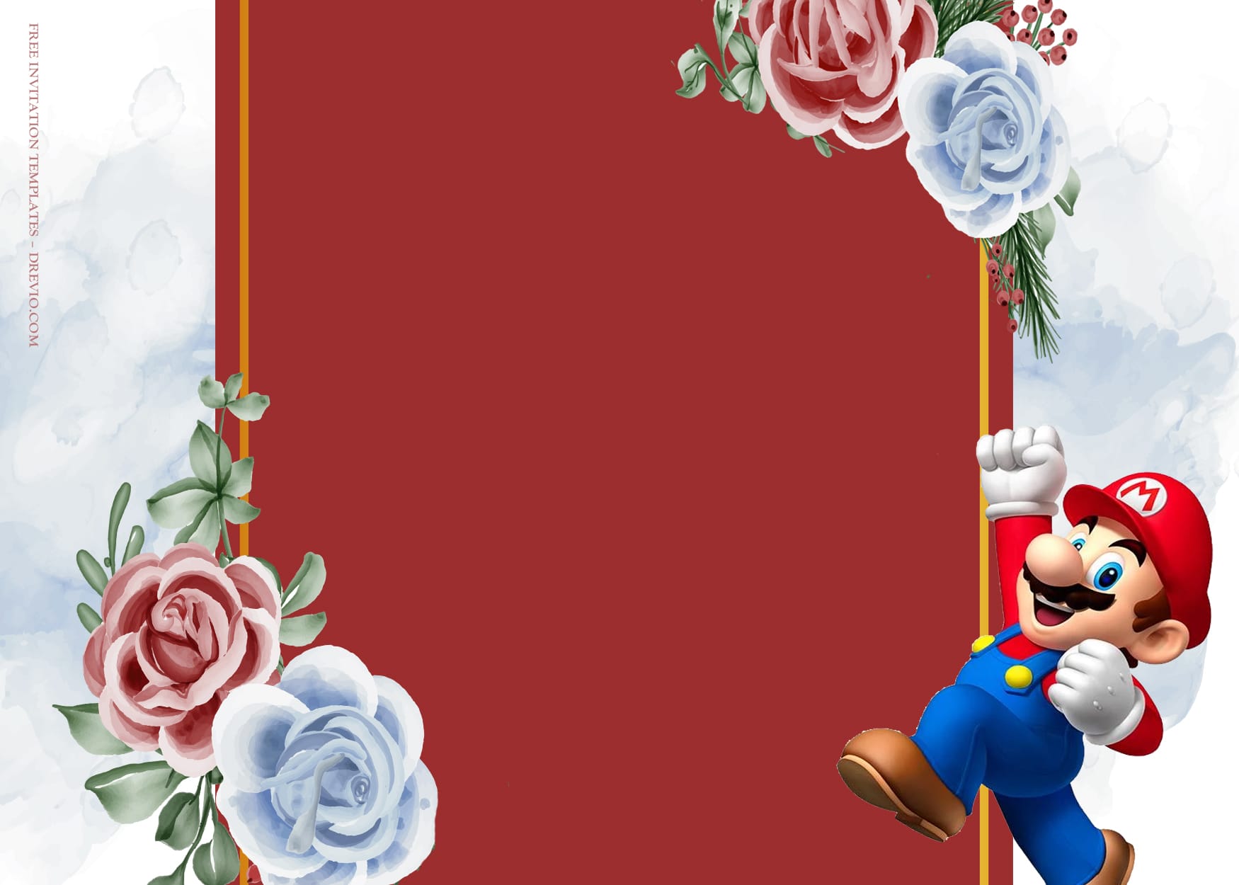 9+ Adventure With Mario Birthday Invitation Templates Type One