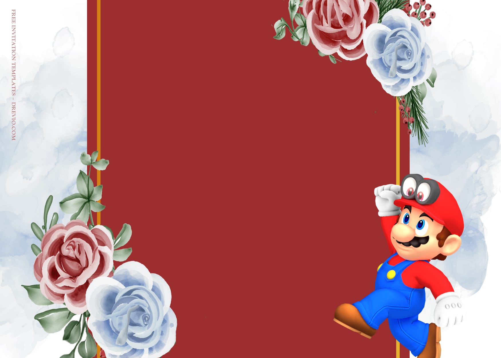 9+ Adventure With Mario Birthday Invitation Templates Type Six