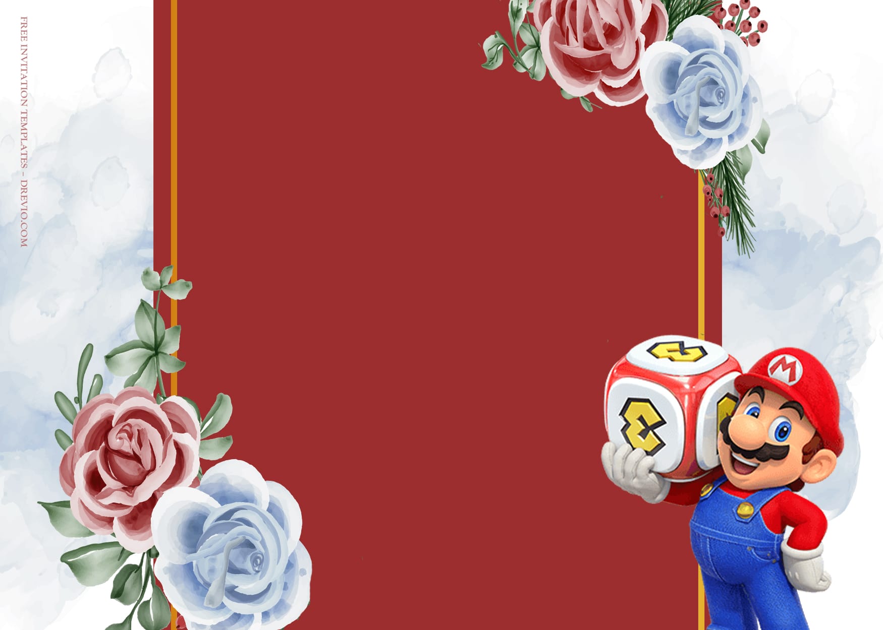 9+ Adventure With Mario Birthday Invitation Templates TYpe Two
