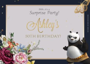 9+ Fight With Kungfu Panda Birthday Invitation Templates Title