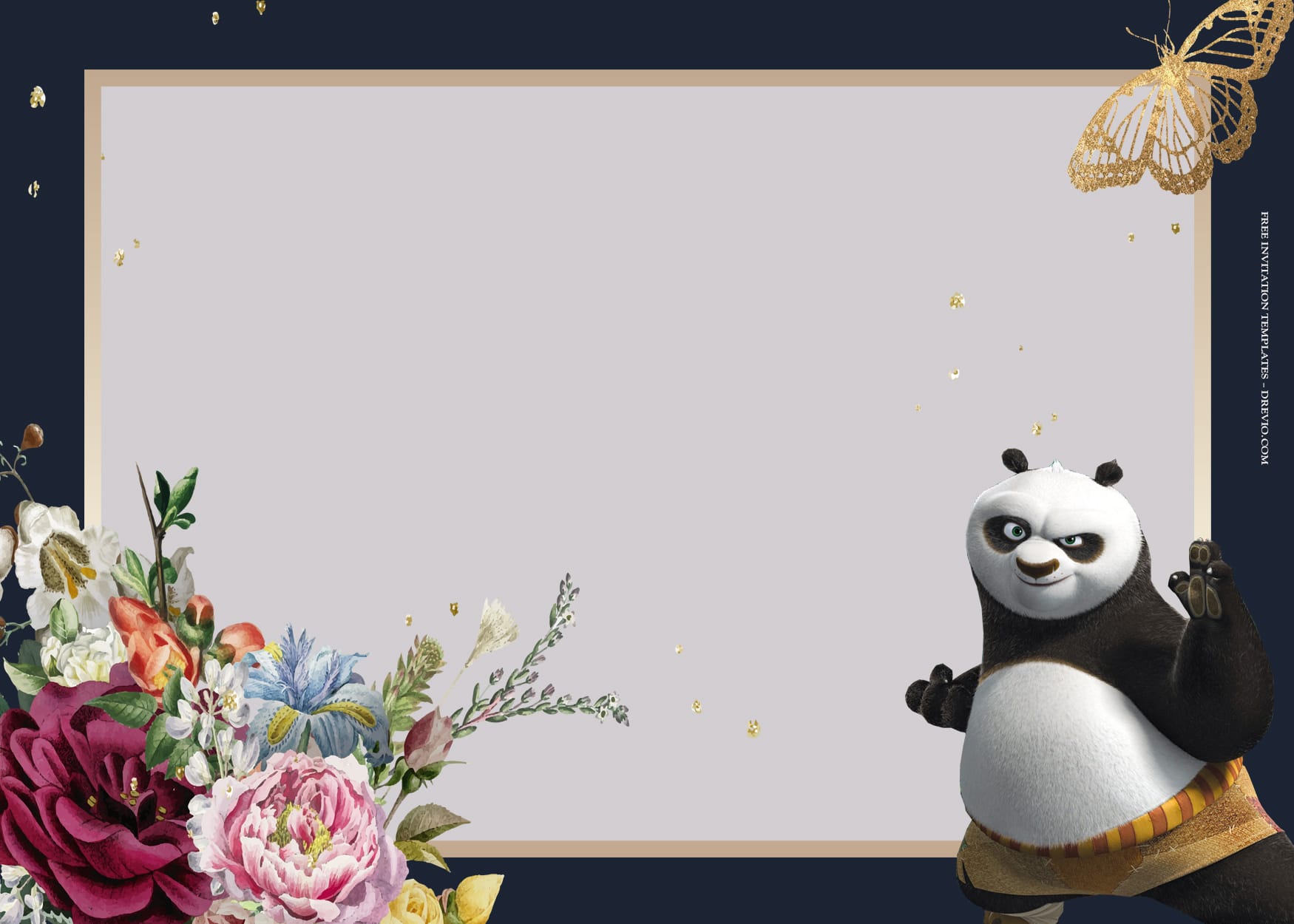 9+ Fight With Kungfu Panda Birthday Invitation Templates Type One