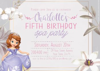 9+ Playing Castle With Sofia The First Birthday Invitation Templates Title