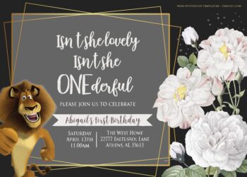 9+ Roll The Party With Madagascar Birthday Invitation Templates Title