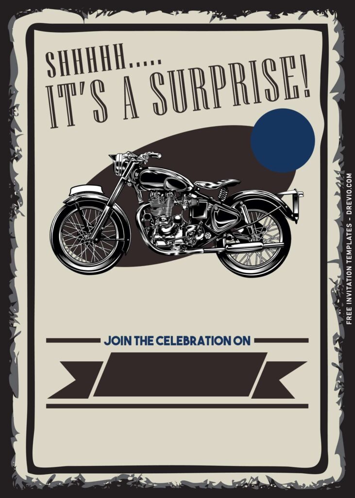 Invitation Template of 10+ Classic Motorcycle Biker 50th Birthday Invitation Templates 4