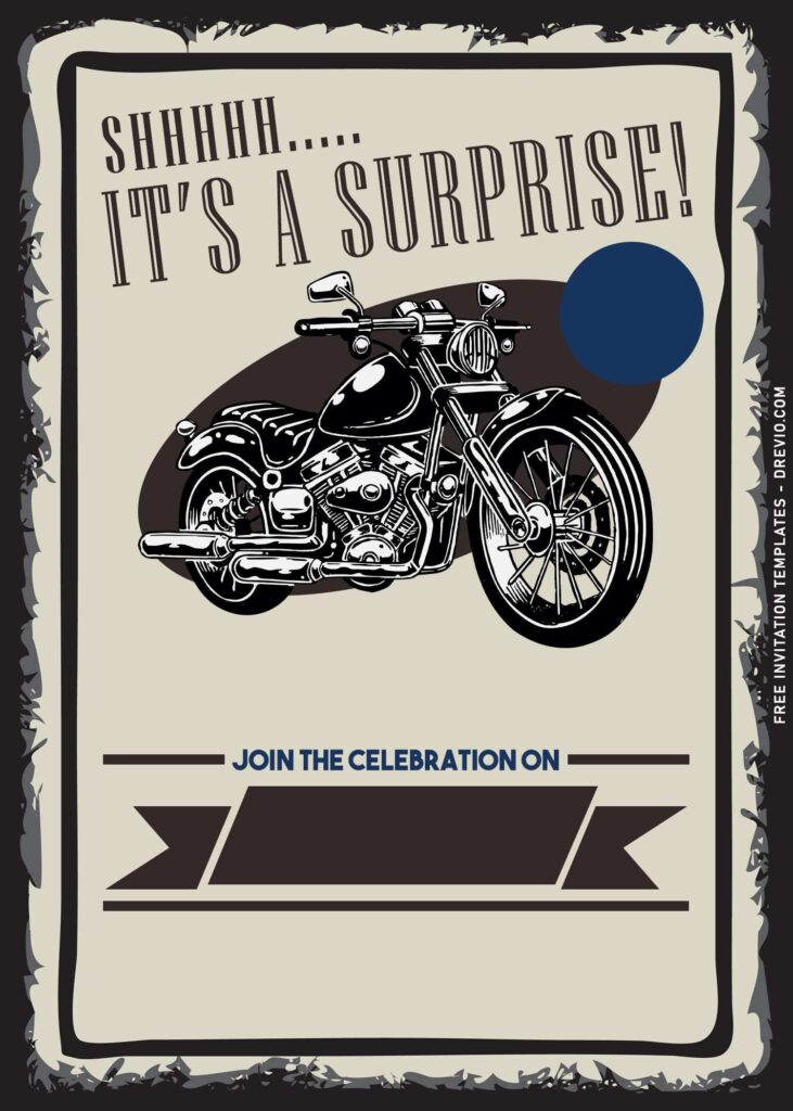 Invitation Template of 10+ Classic Motorcycle Biker 50th Birthday Invitation Templates 3